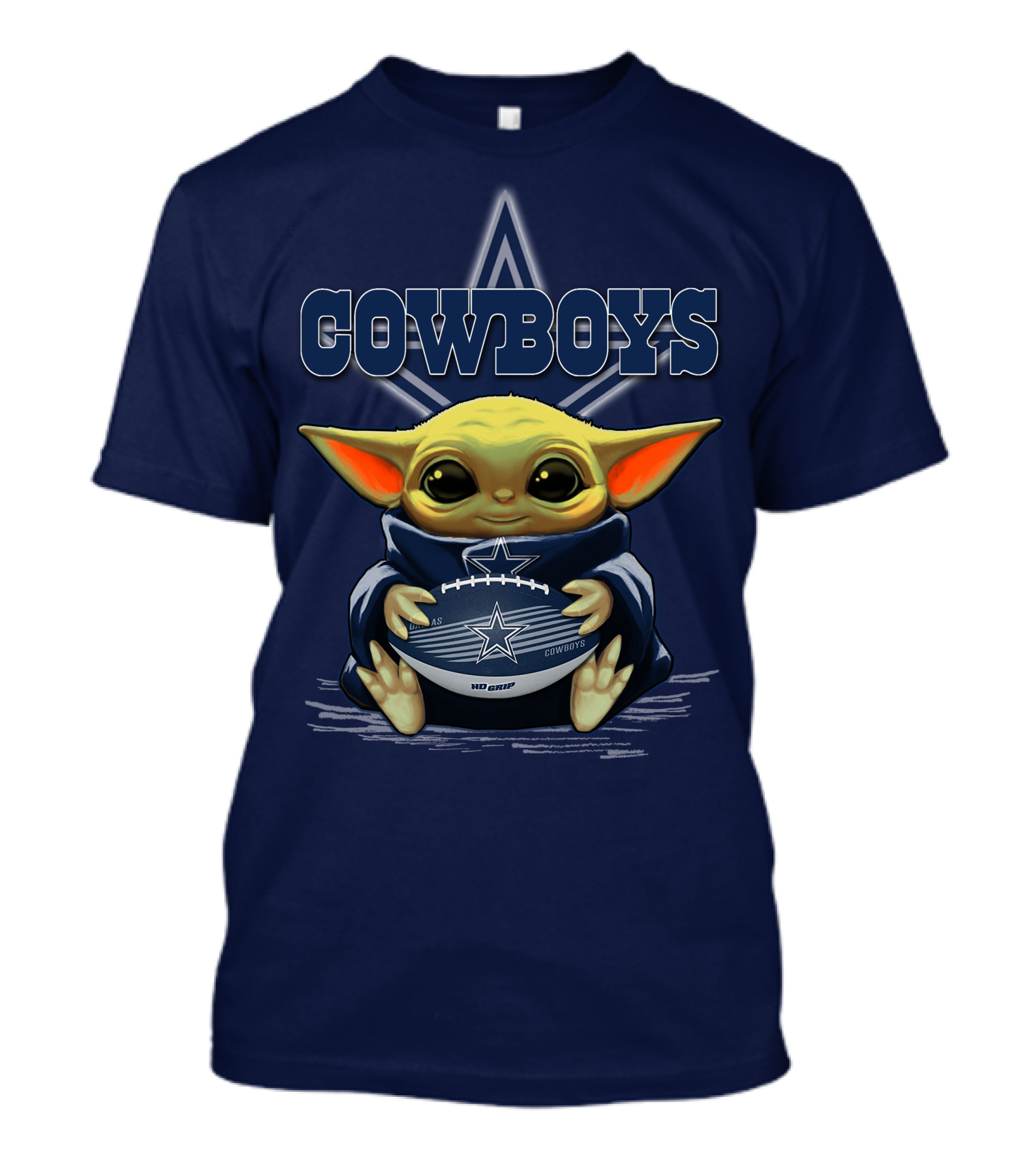 Yoda Cowboys Football Star Wars Dallas Fan Gear T-Shirt