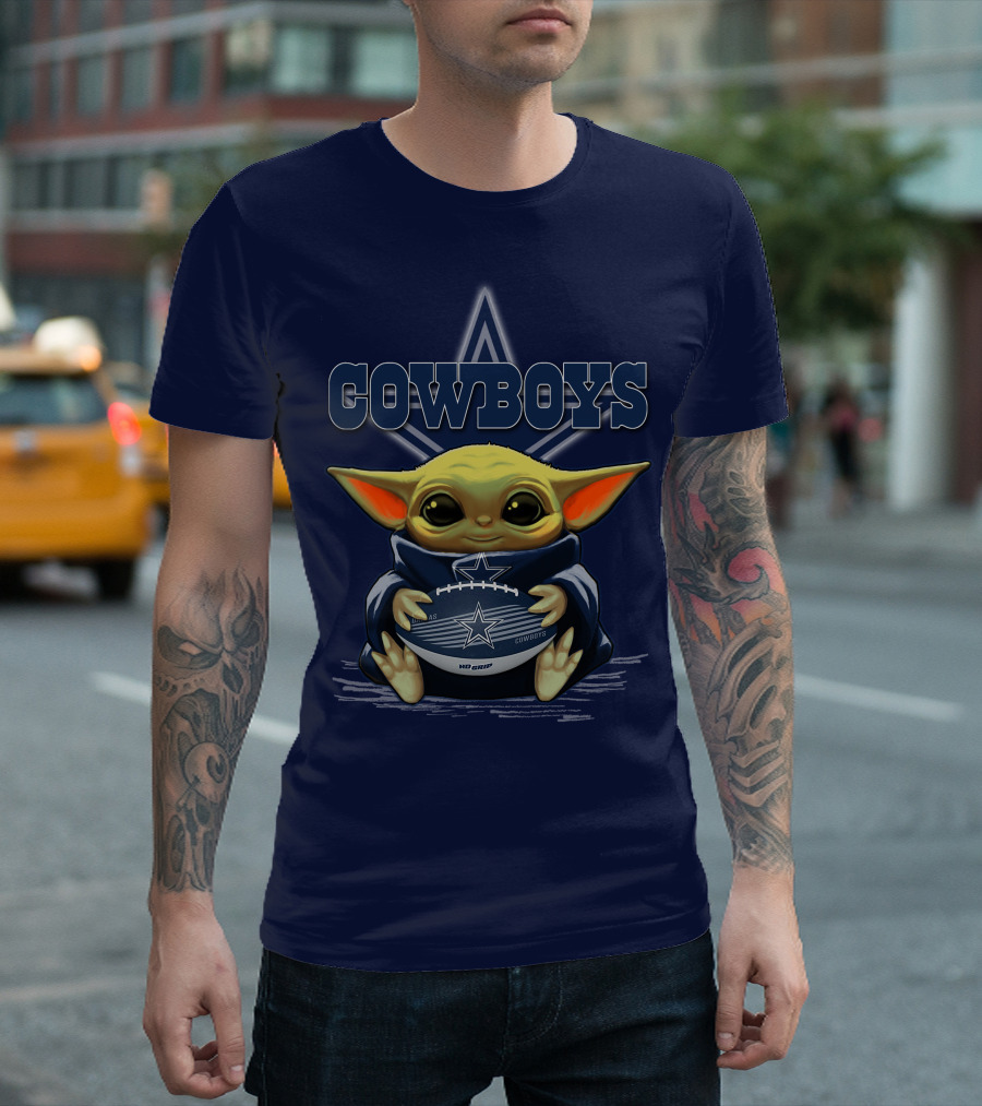 Yoda Cowboys Football Star Wars Dallas Fan Gear T-Shirt