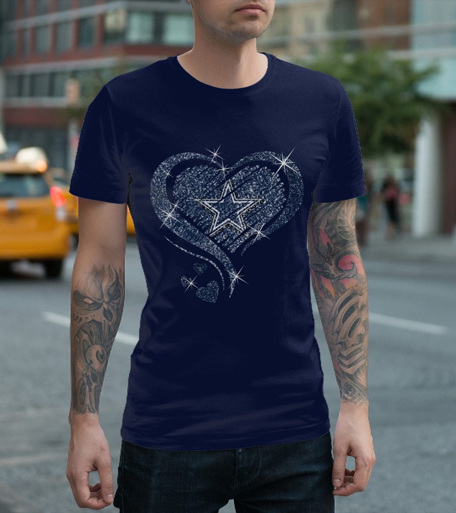Heart Diamond Star DALLAS COWBOYS T-Shirt