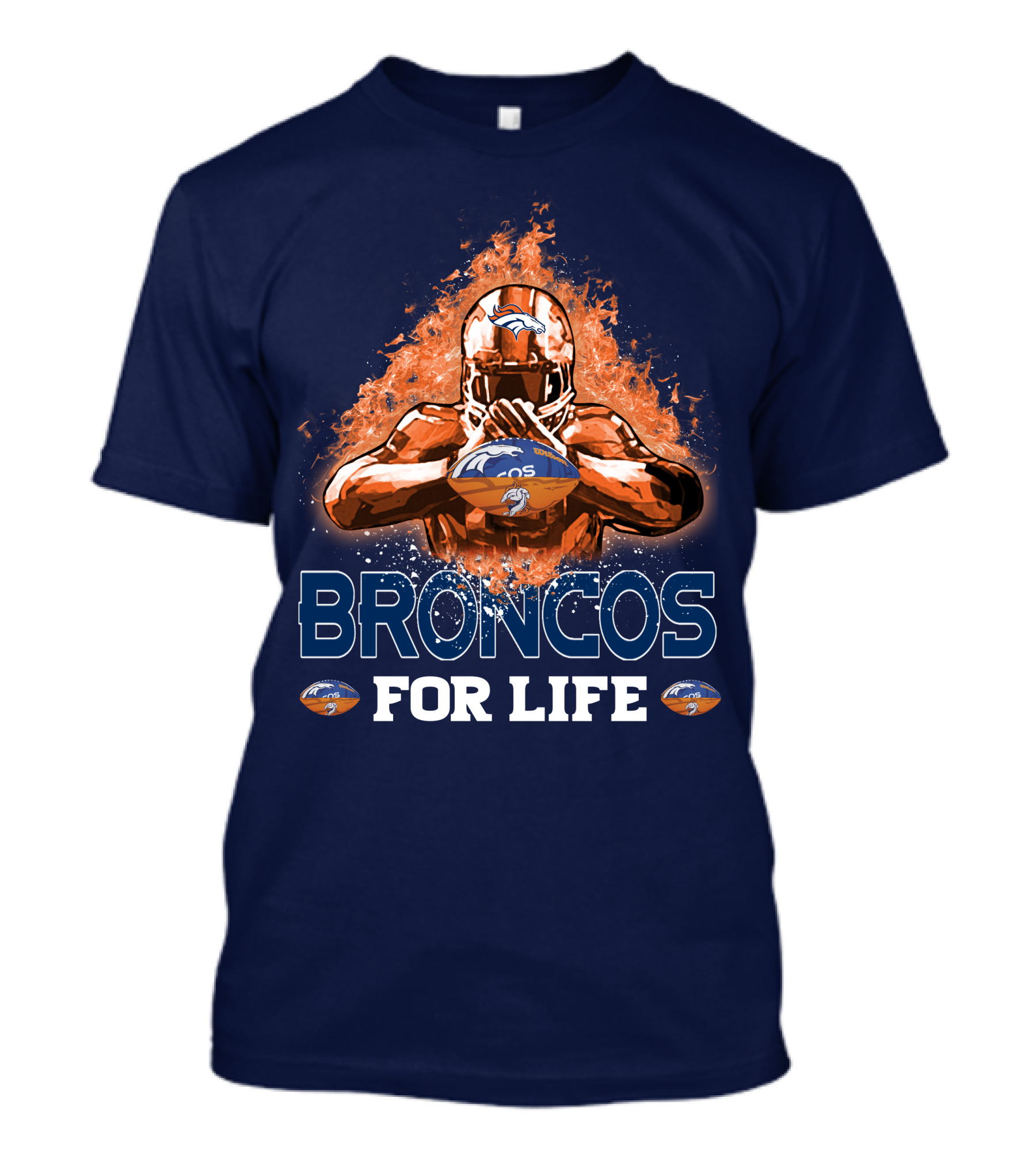 Broncos For Life Denver Broncos T-Shirt