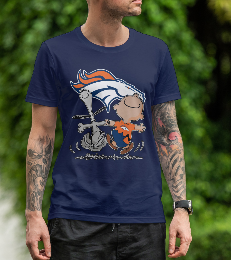 Denver Broncos Dancing Characters T-Shirt