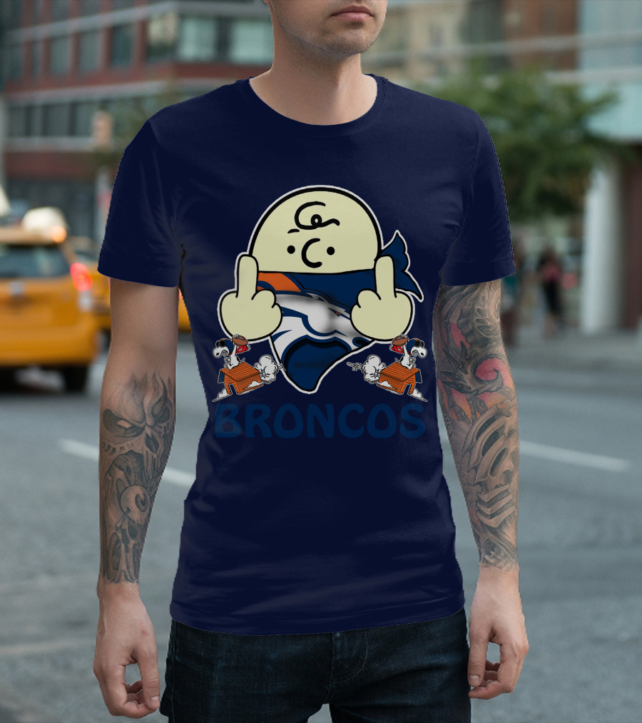 Denver Broncos 28 Iconic Cartoon Characters And Football Team T-Shirt