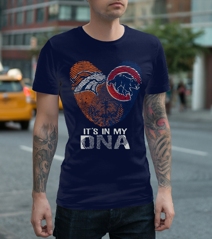 Denver Broncos It's In My Dna Fingerprint T-Shirt
