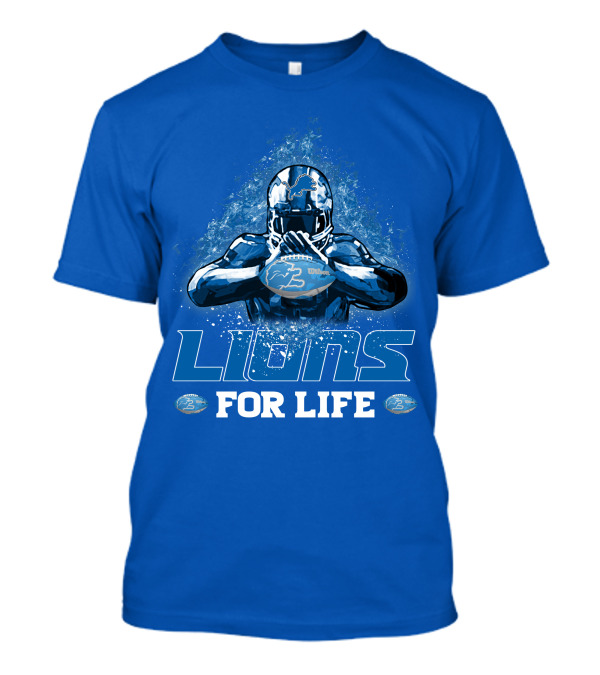 Lions For Life Detroit Lions Football Player T-Shirt