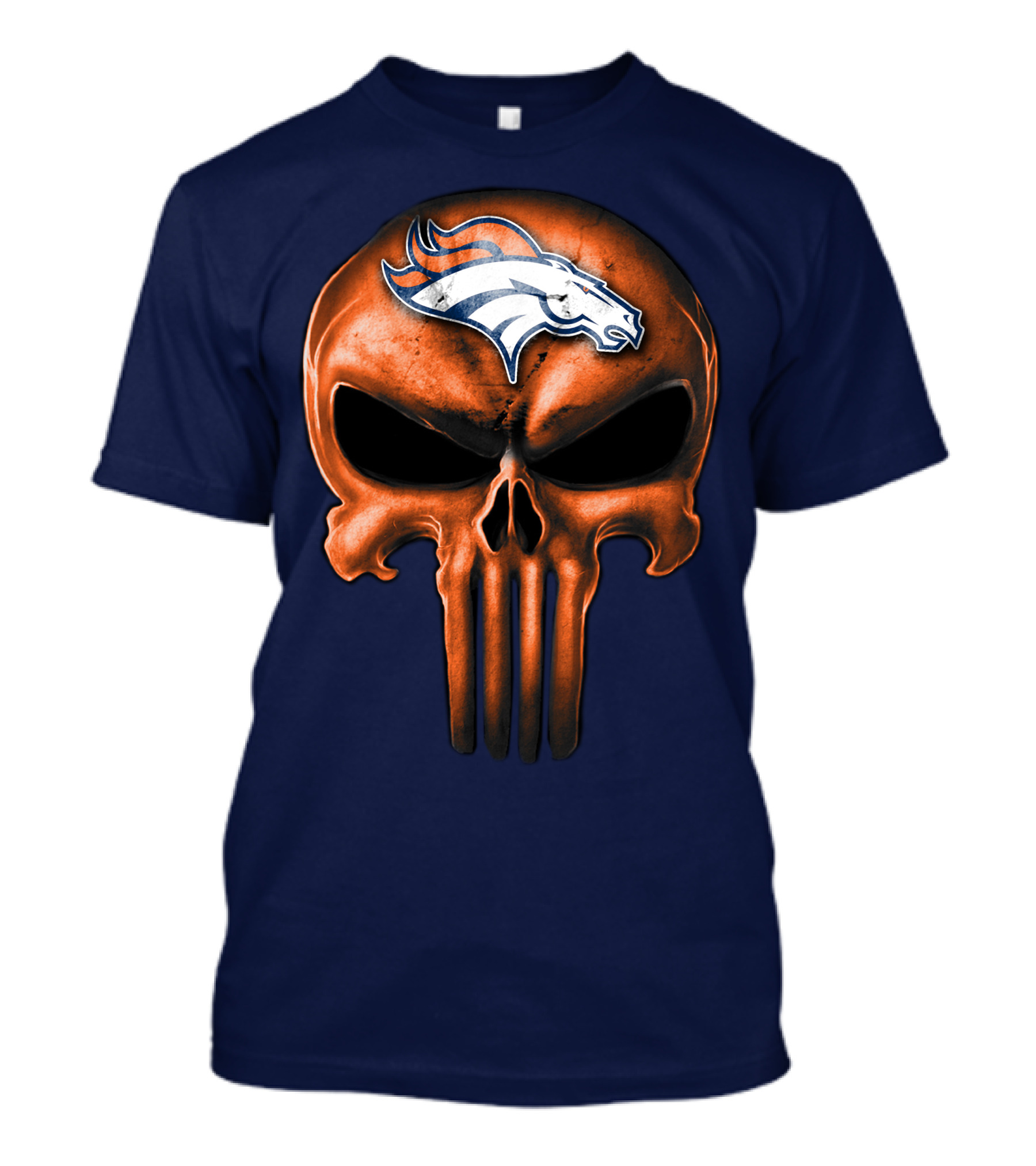 Skull Denver Broncos T-Shirt
