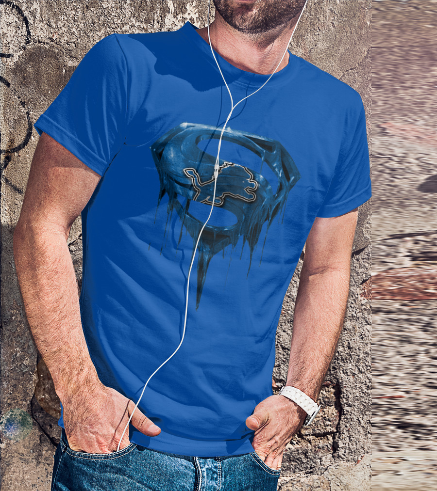 Detroit Lions Superman Symbol Spm T-Shirt