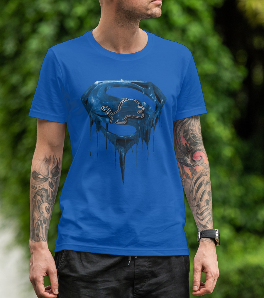 Detroit Lions Superman Symbol Spm T-Shirt