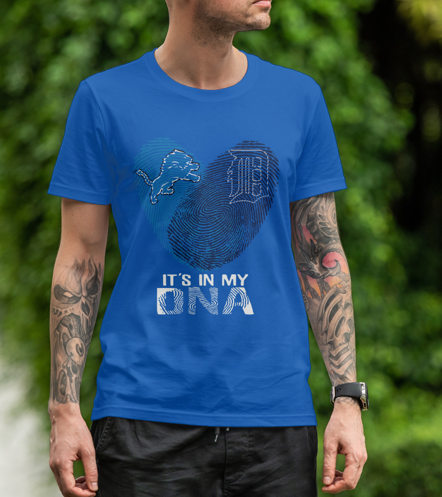 Detroit Lions Heart It's In My Dna T-Shirt