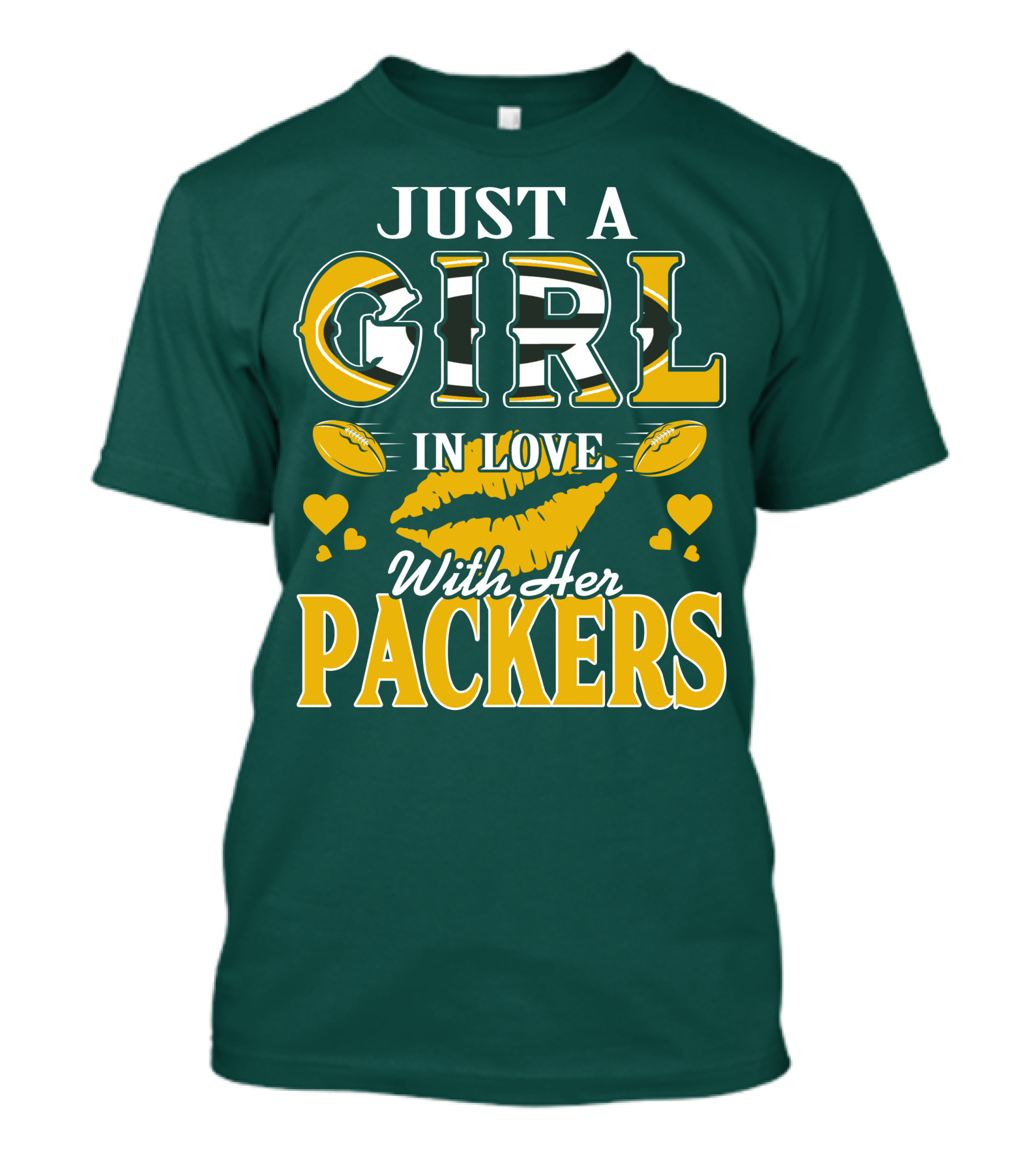 Just A Girl In Love With Her Packers T-Shirt