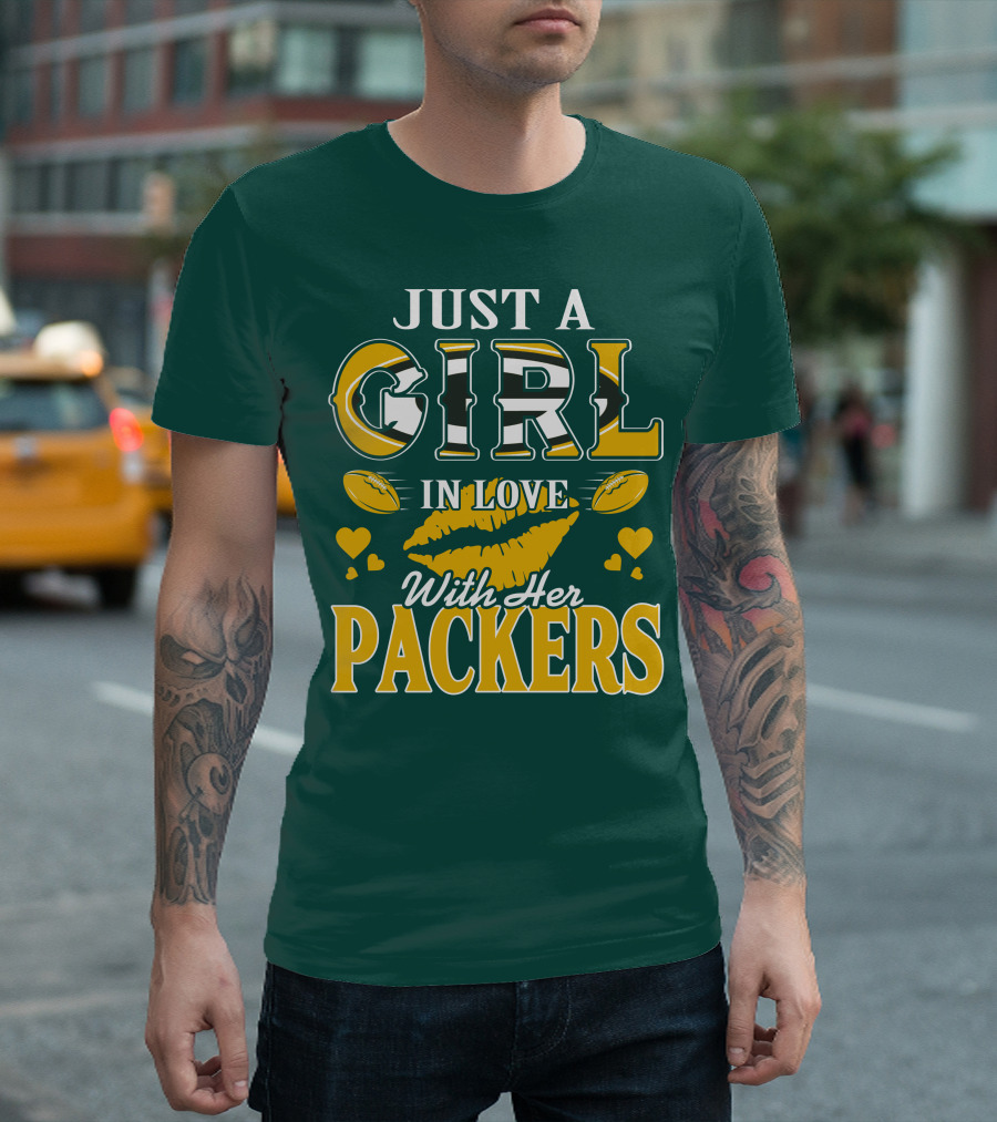 Just A Girl In Love With Her Packers T-Shirt