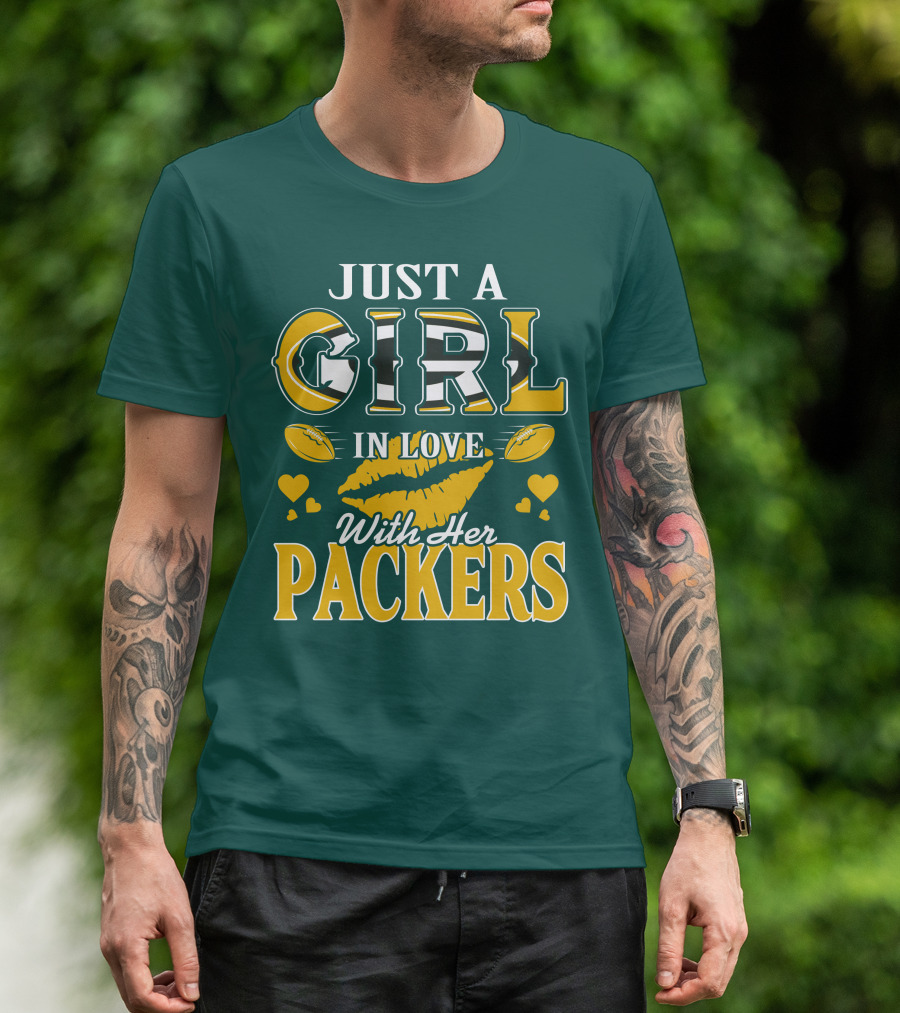 Just A Girl In Love With Her Packers T-Shirt
