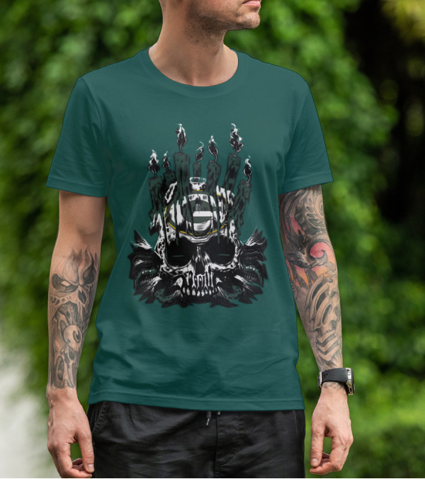 Green Bay Packers Skull Candle T-Shirt