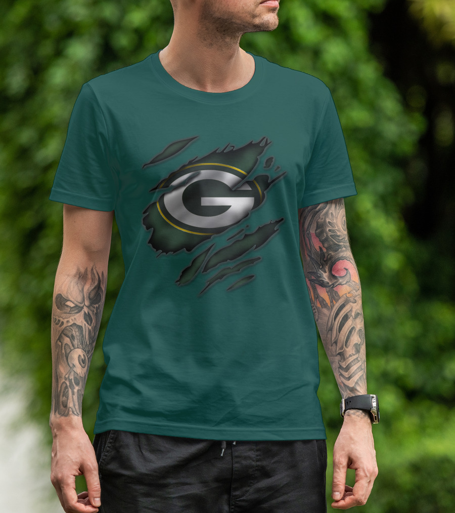 Green Bay Packers Iconic G Logo Tear-Away T-Shirt
