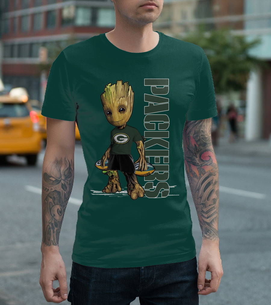 Groot Green Bay Packers Football Fan T-Shirt