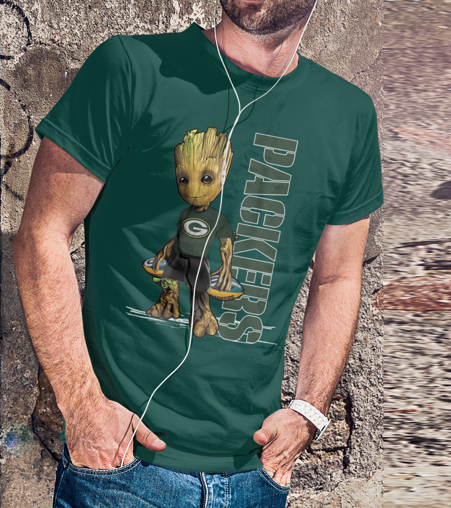 Groot Green Bay Packers Football Fan T-Shirt
