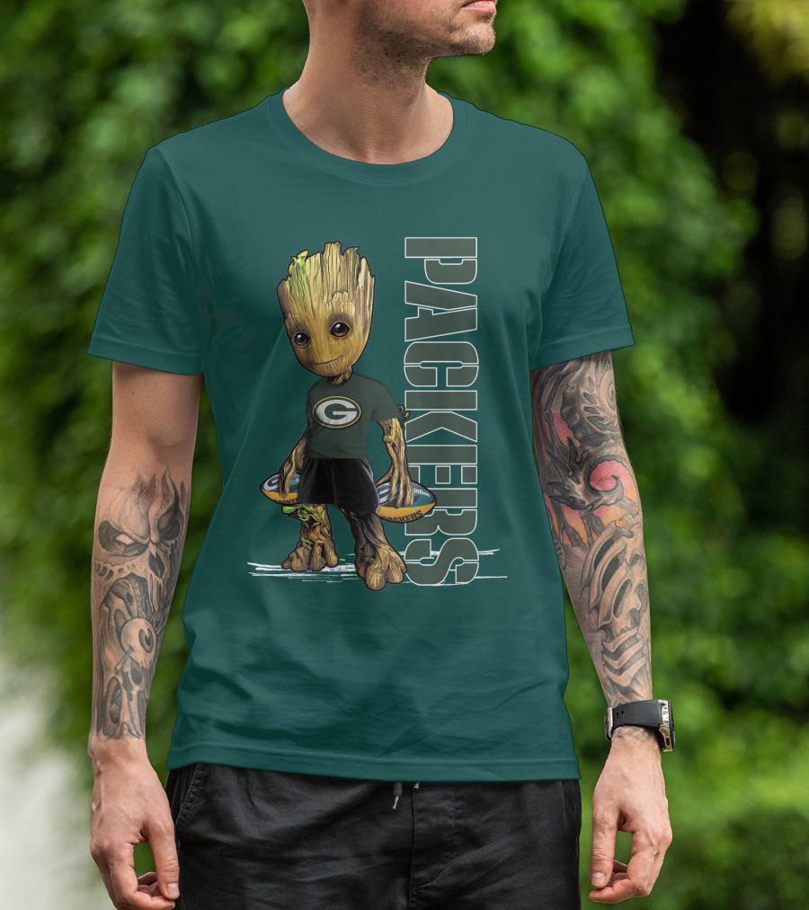 Groot Green Bay Packers Football Fan T-Shirt