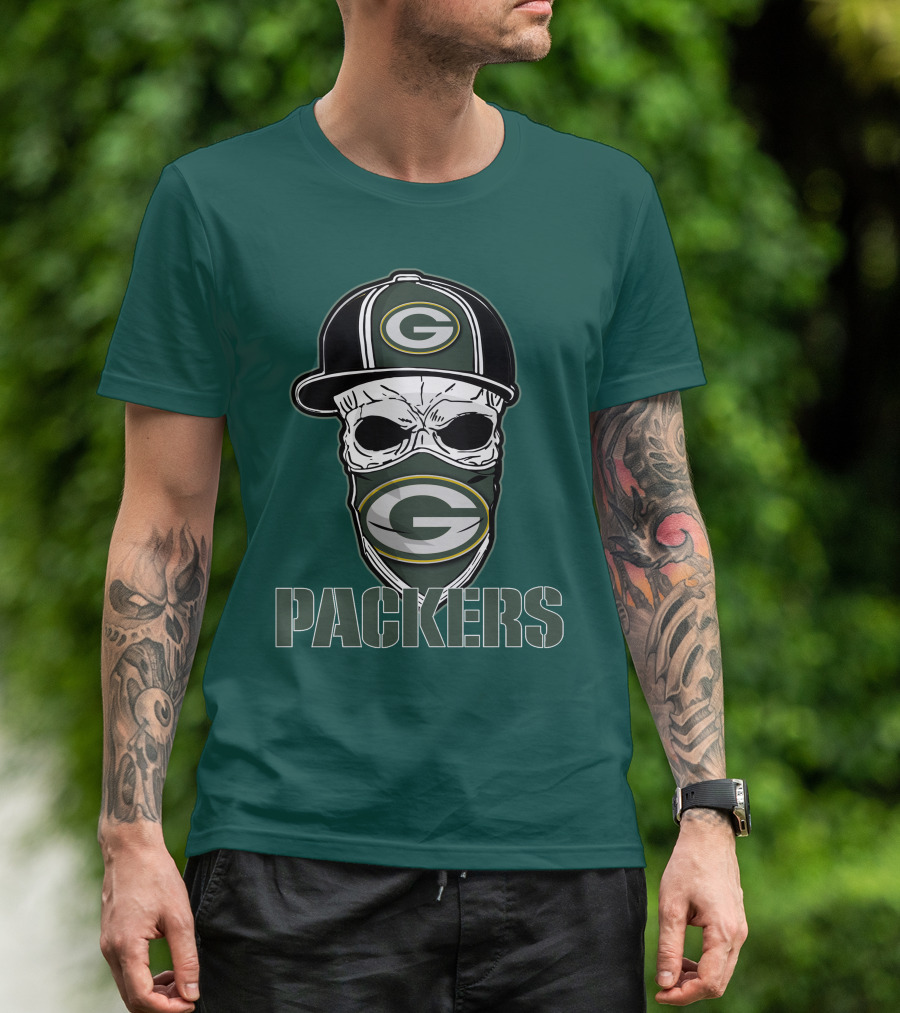 Packers Skull Hat Green Bay Packers T-Shirt