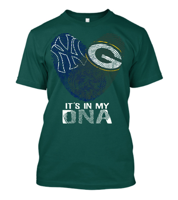 New York Yankees Green Bay Packers It's In My Dna T-Shirt