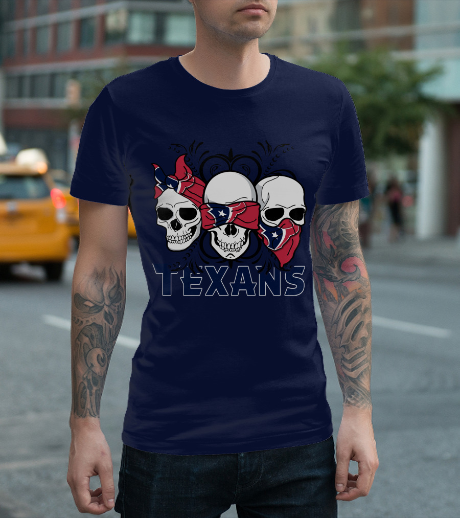 Texans Skull Trio Bandana T-Shirt