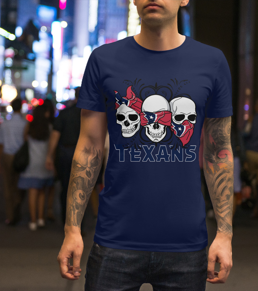 Texans Skull Trio Bandana T-Shirt