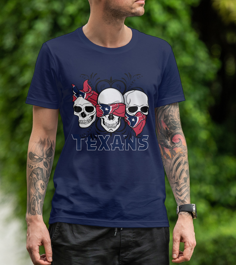 Texans Skull Trio Bandana T-Shirt