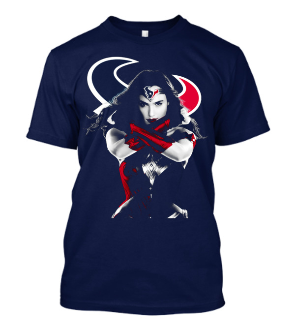 Houston Texans Wonder Woman Hero Icon T-Shirt