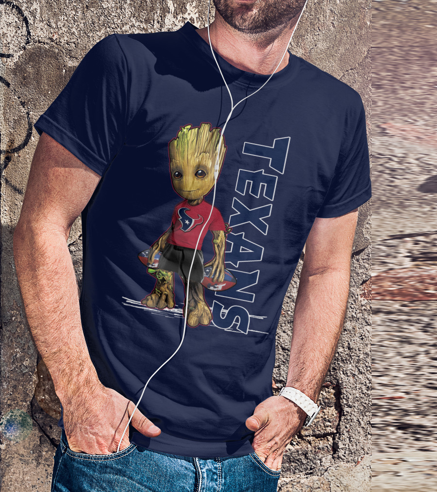 Groot Houston Texans NFL Team Fan Mascot T-Shirt