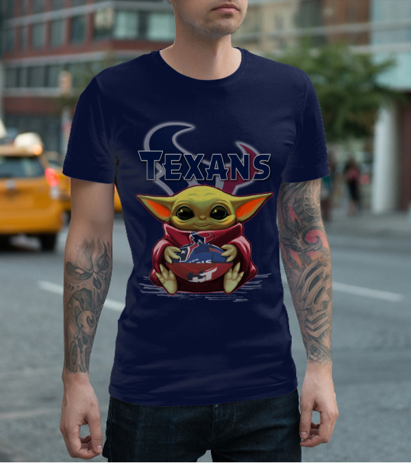 Yoda Texans Football Houston HT T-Shirt