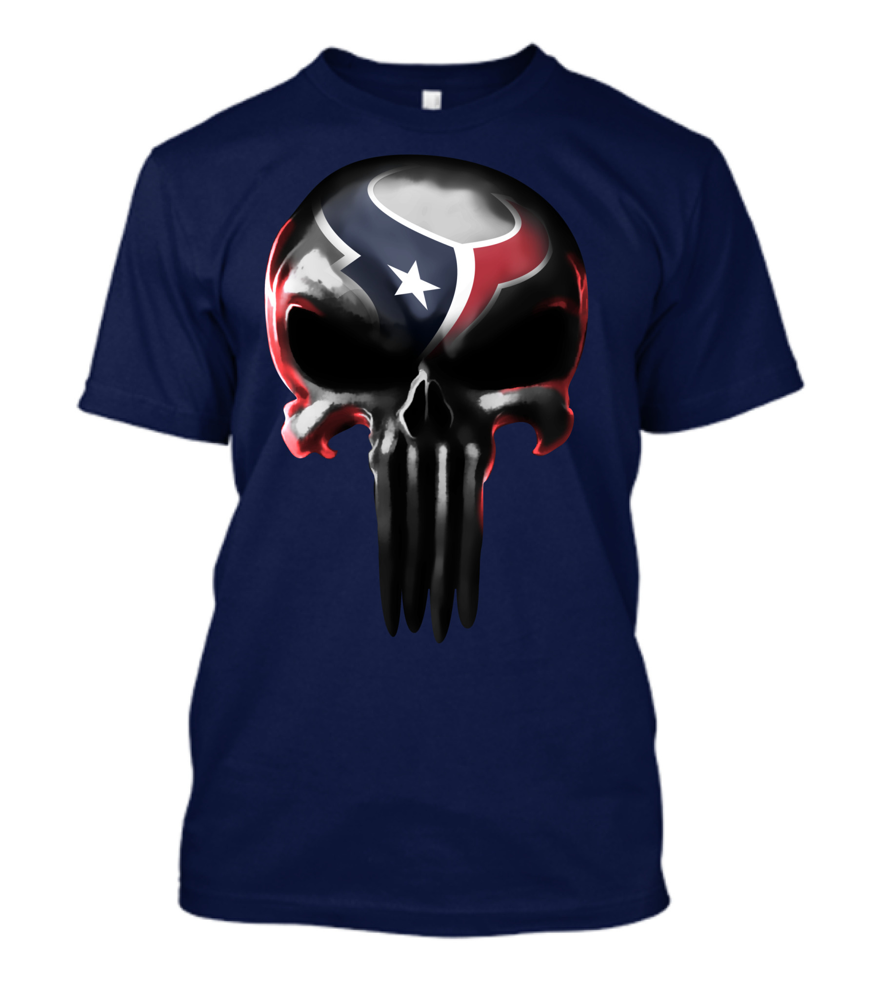 Houston Texans Punisher Skull T-Shirt