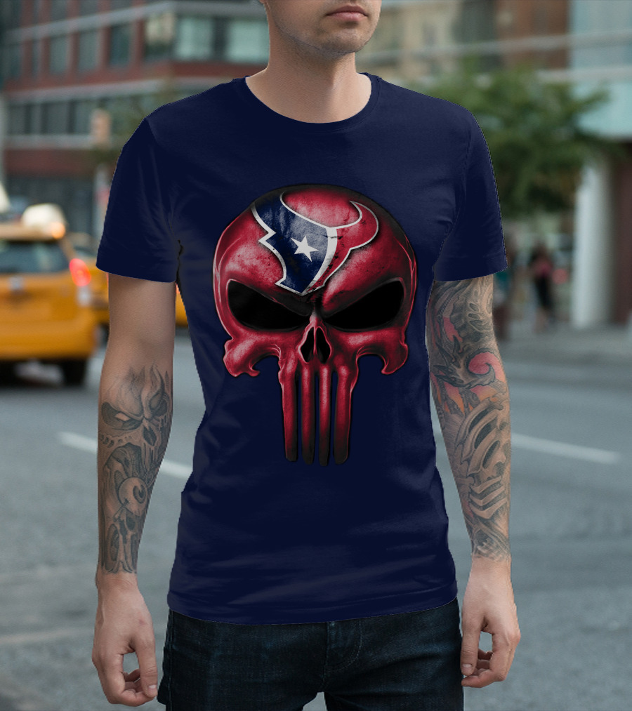 Punisher Skull Houston Texans T-Shirt