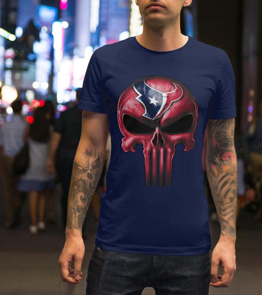 Punisher Skull Houston Texans T-Shirt