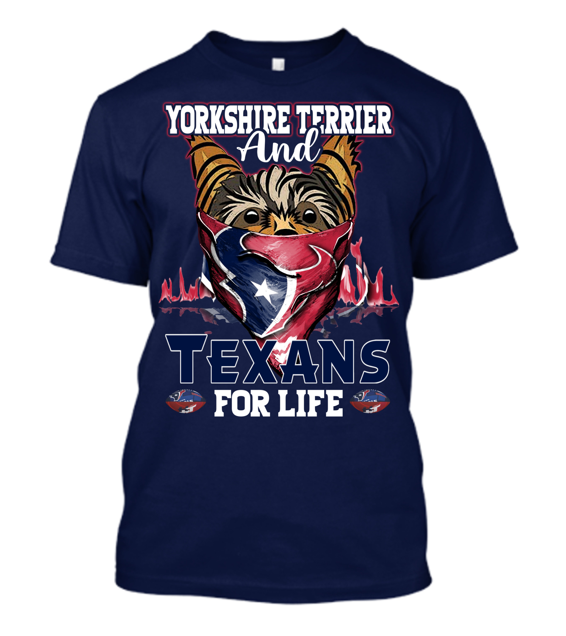 Yorkshire Terrier And Texans For Life T-Shirt