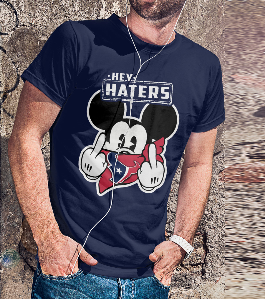 Hey Haters Mick Houston Texans Bandana Display T-Shirt