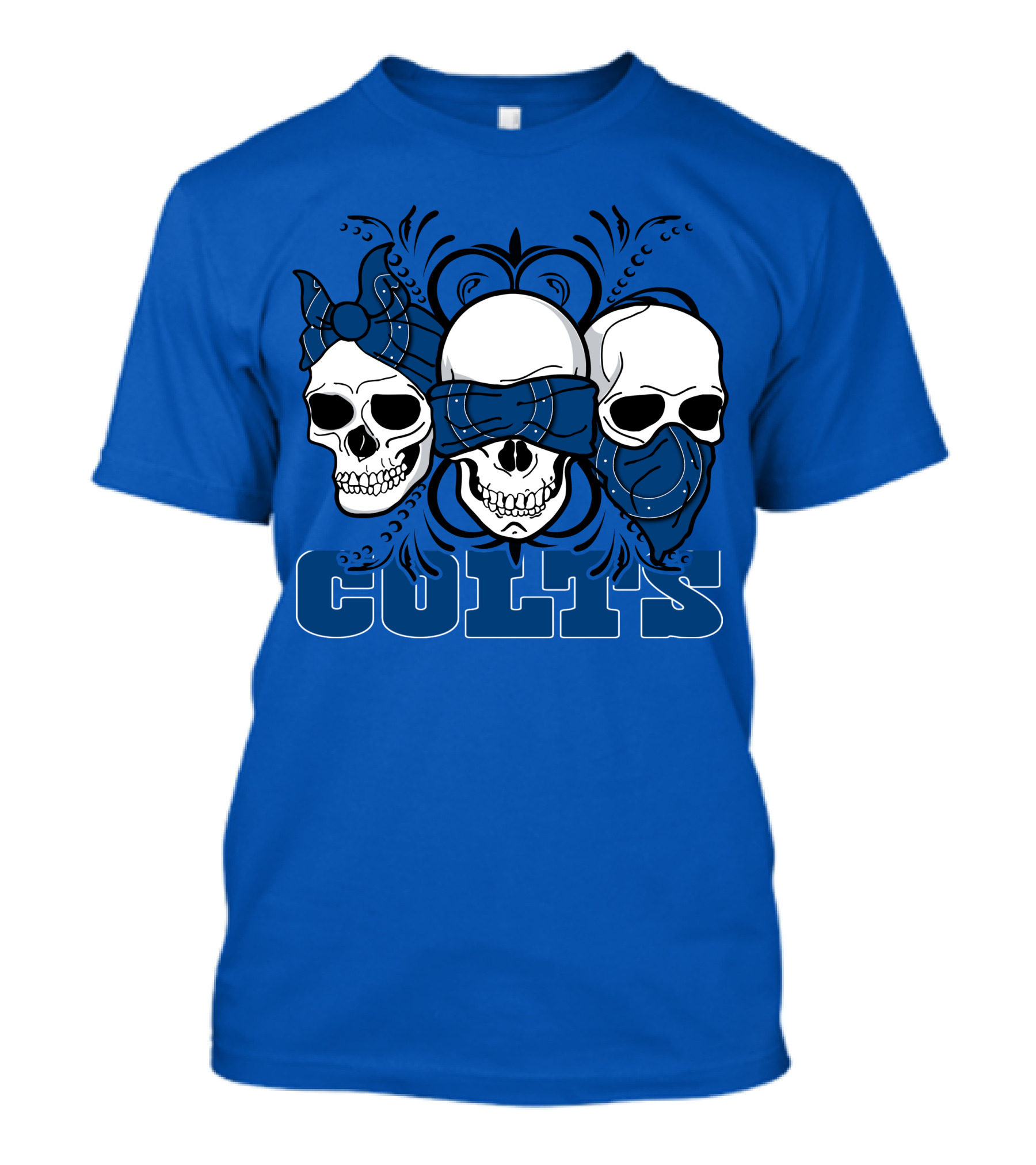 Colts 3 Skull Bandana T-Shirt