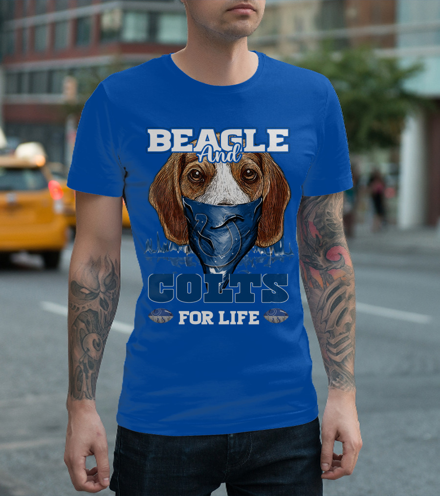 Beagle And Colts For Life Indianapolis Colts T-Shirt