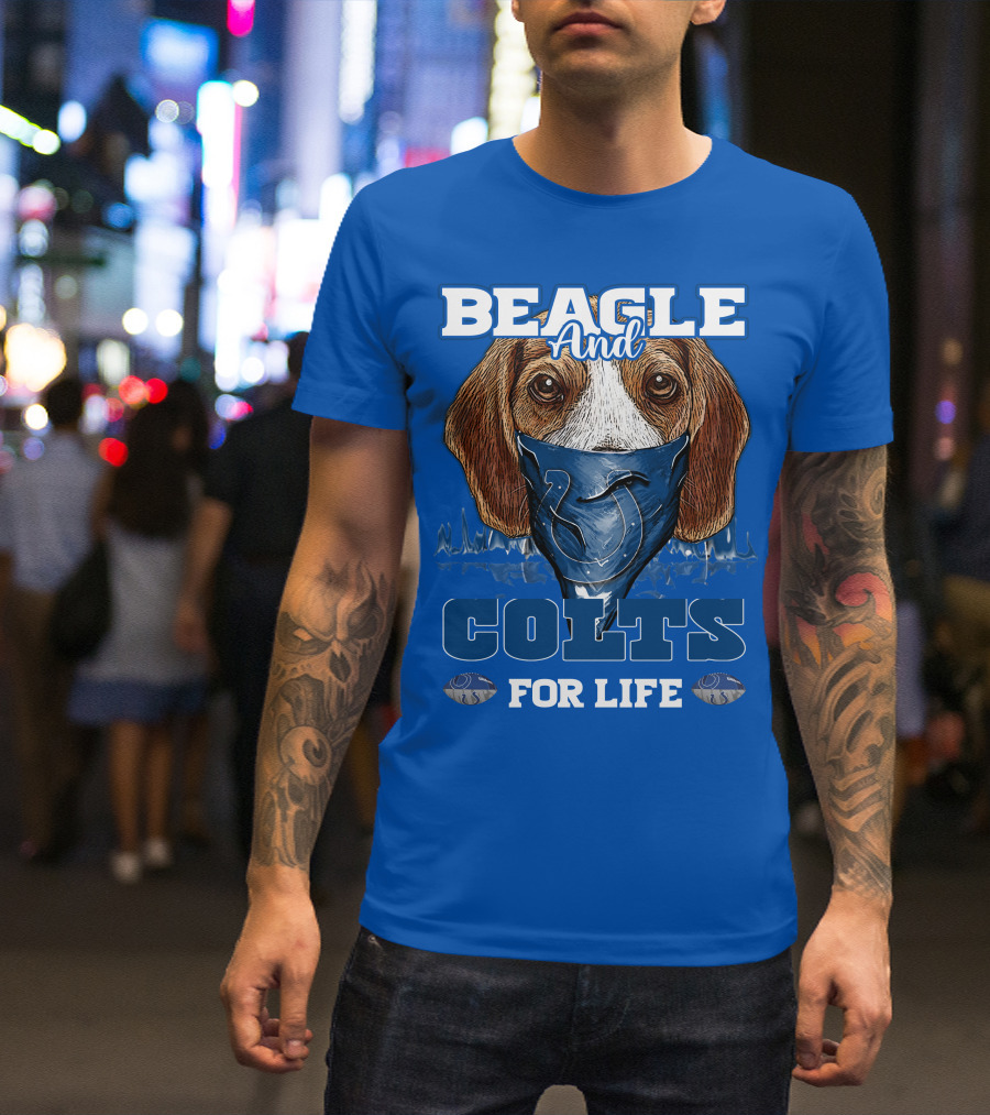 Beagle And Colts For Life Indianapolis Colts T-Shirt