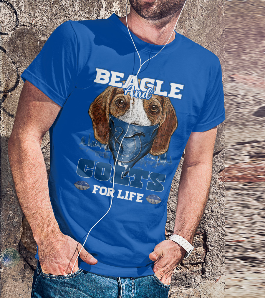 Beagle And Colts For Life Indianapolis Colts T-Shirt