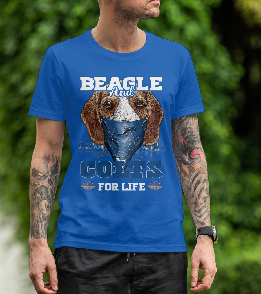 Beagle And Colts For Life Indianapolis Colts T-Shirt