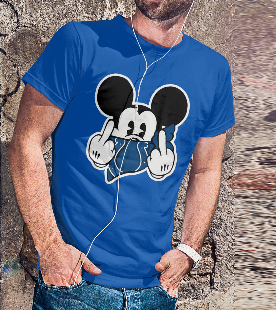 Mickey Mouse Indianapolis Colts Bandana Fan T-Shirt