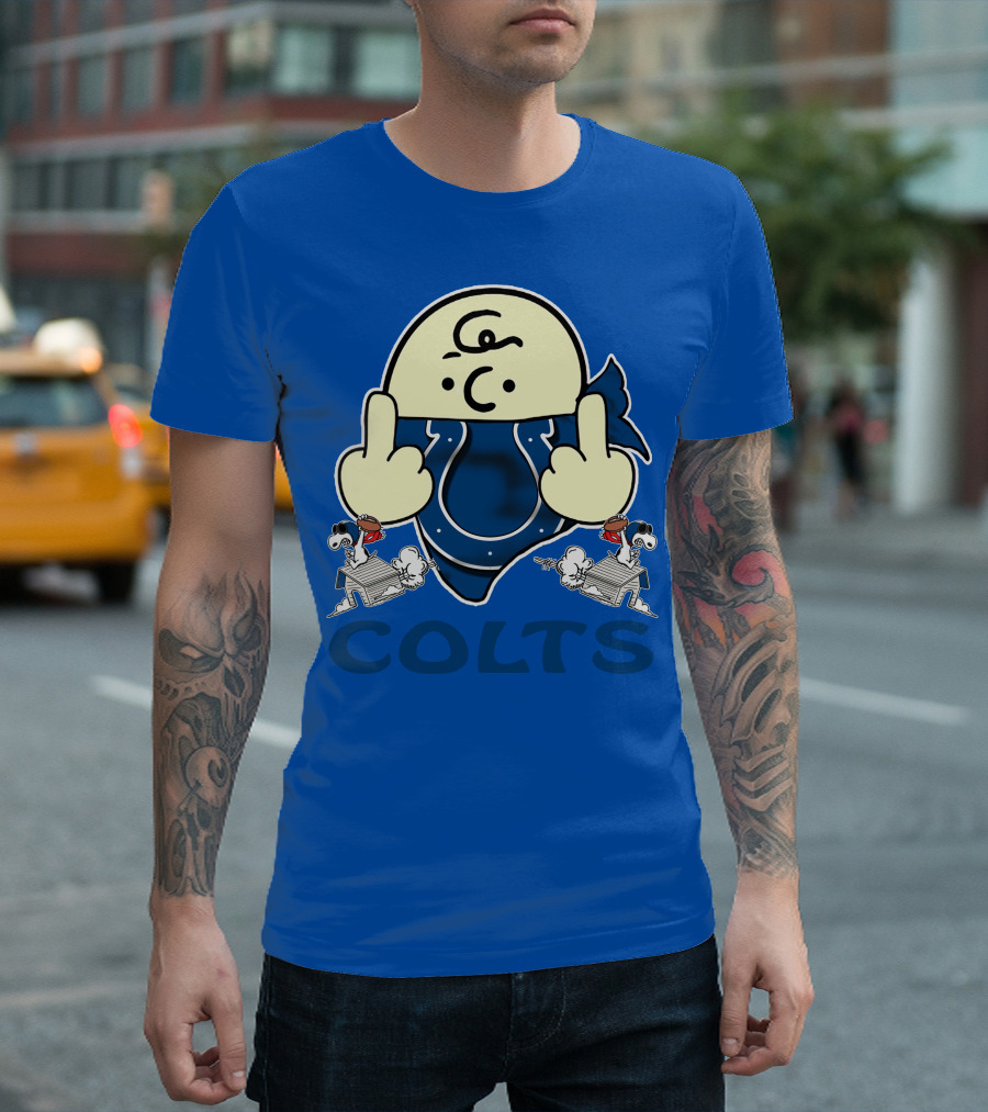 Colts Charlie Brown And Snoopy Indianapolis T-Shirt