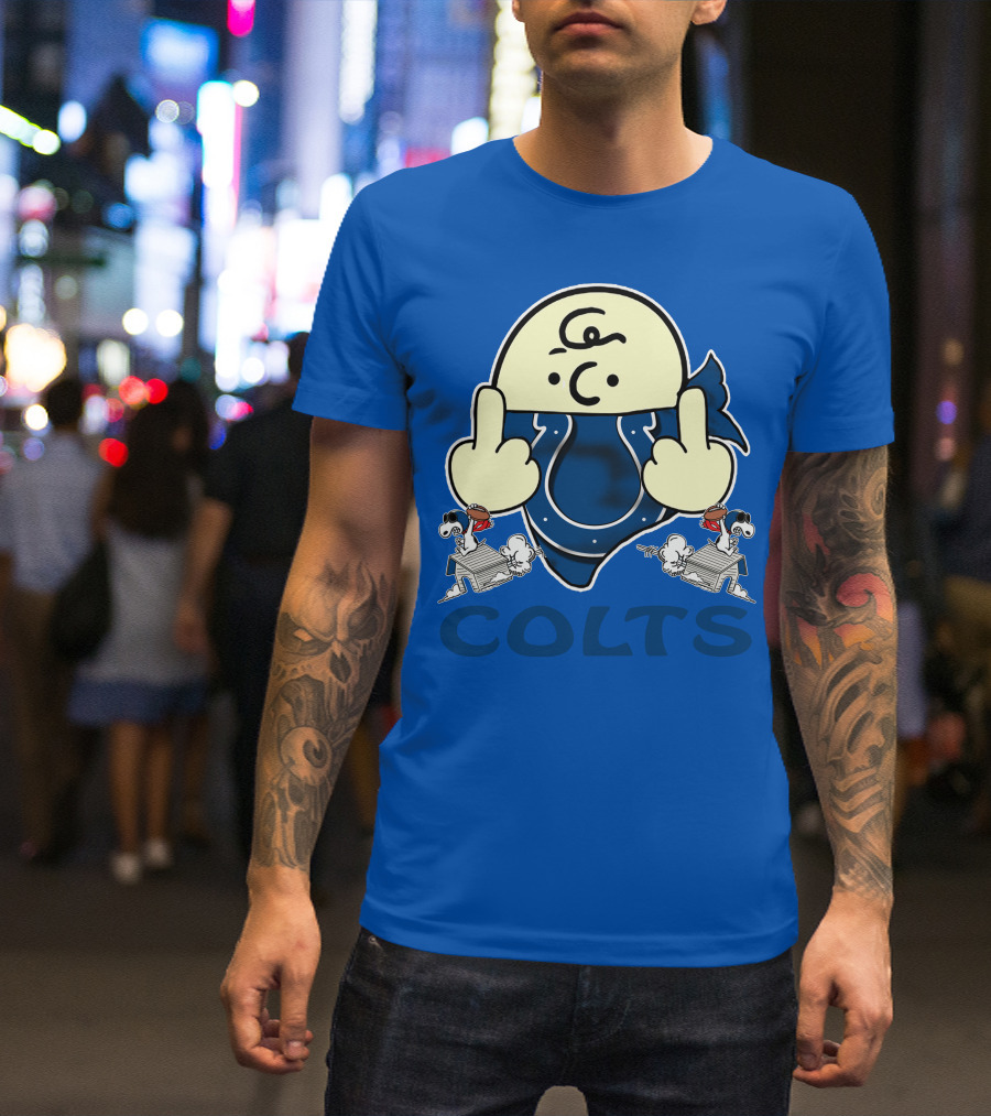 Colts Charlie Brown And Snoopy Indianapolis T-Shirt