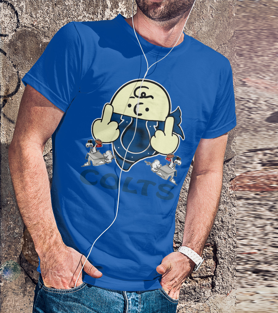 Colts Charlie Brown And Snoopy Indianapolis T-Shirt