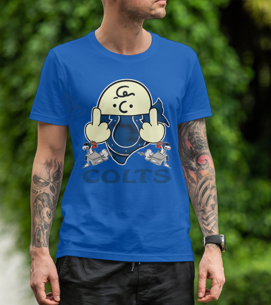 Colts Charlie Brown And Snoopy Indianapolis T-Shirt