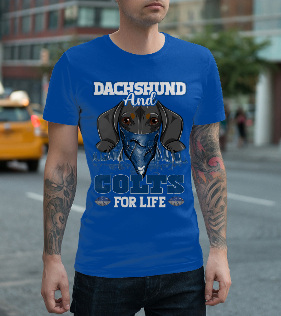 Dachshund And Colts For Life T-Shirt