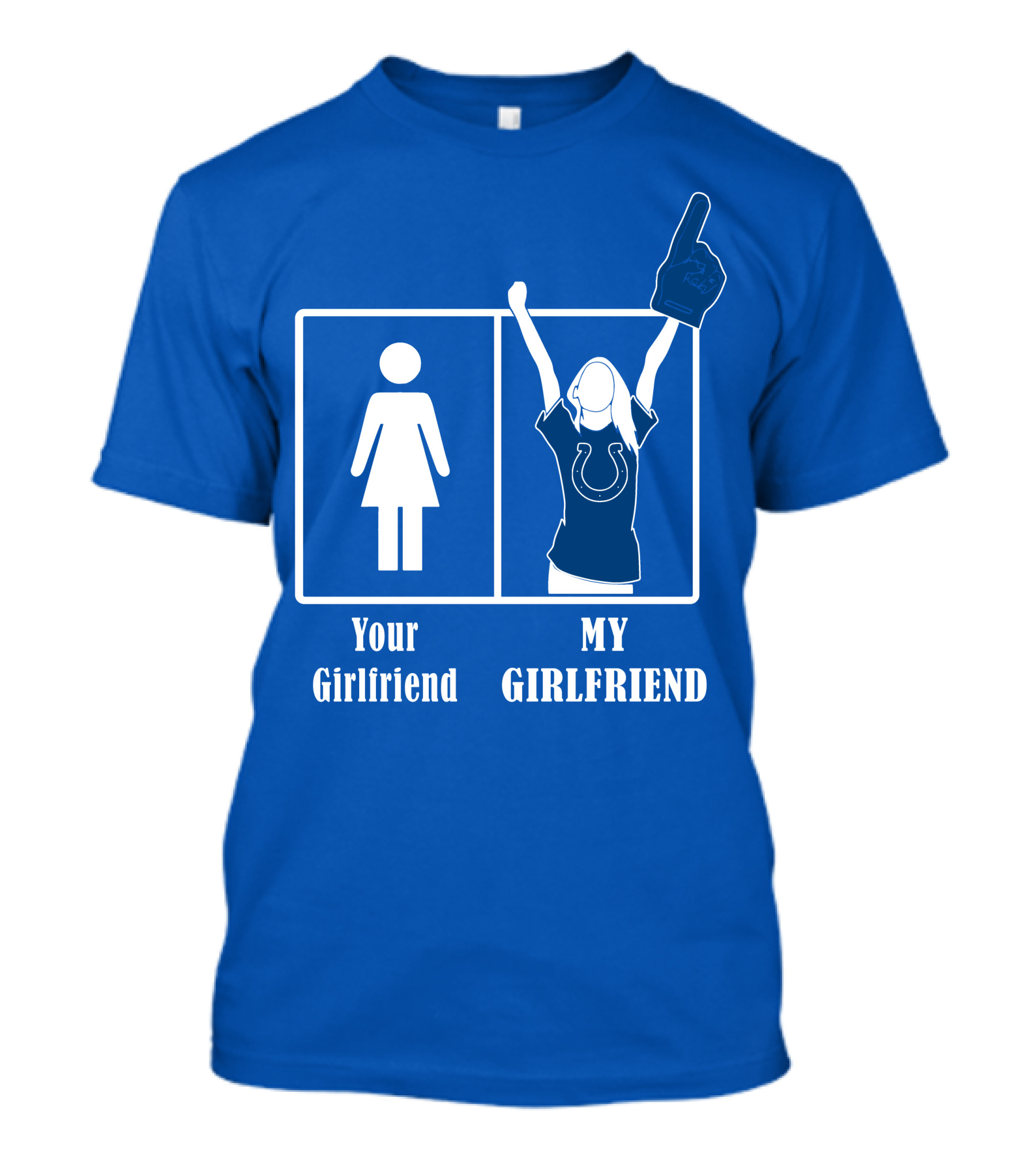 Your Girlfriend My Girlfriend Indianapolis Colts 28 T-Shirt