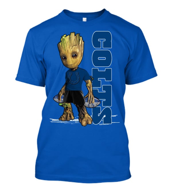Groot Wearing Indianapolis Colts Shirt T-Shirt