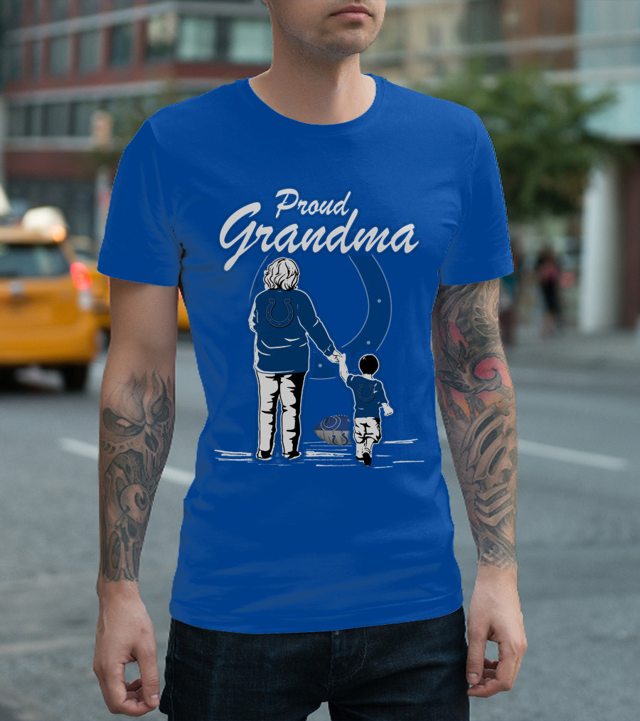 Proud Grandma Indianapolis Colts Fan Connection Commitment T-Shirt