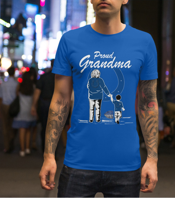 Proud Grandma Indianapolis Colts Fan Connection Commitment T-Shirt