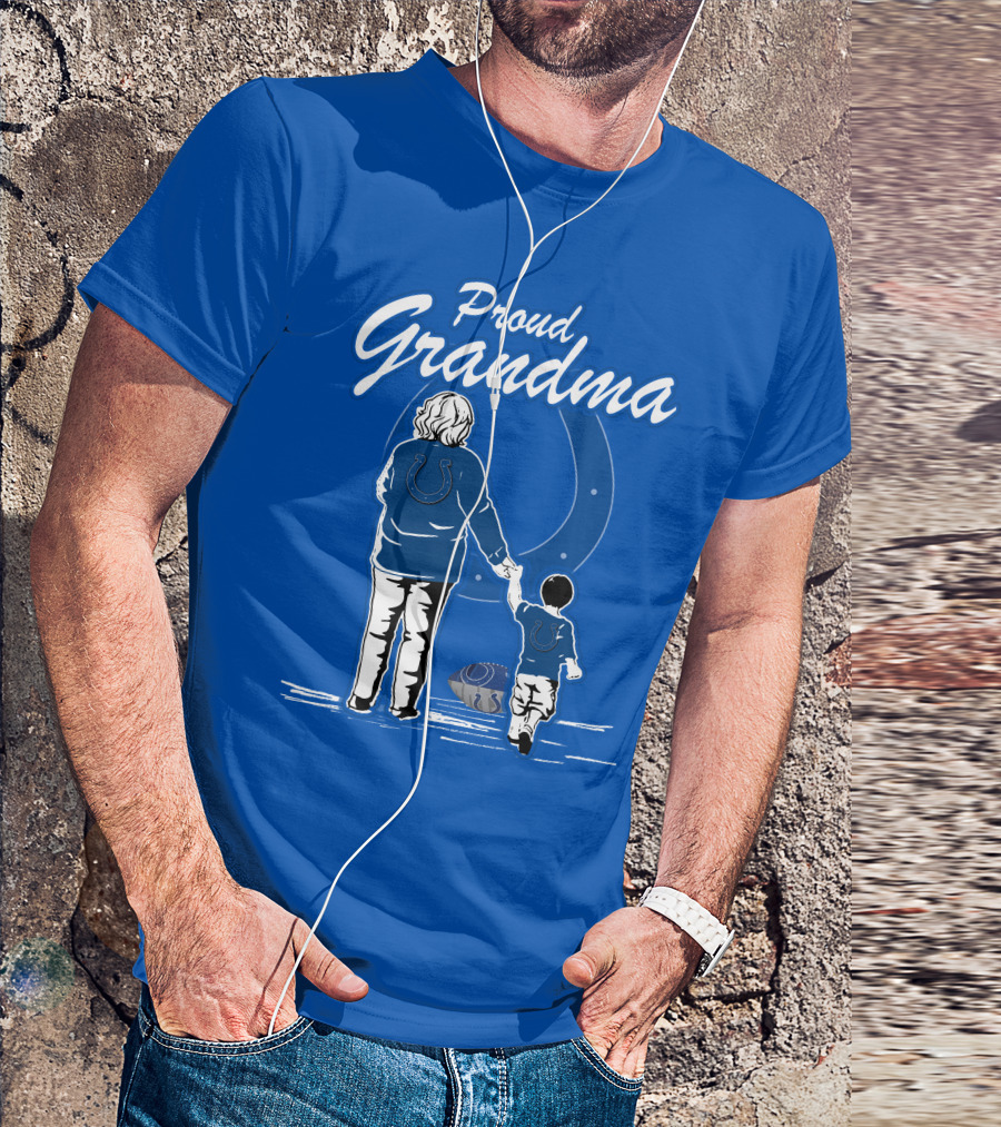Proud Grandma Indianapolis Colts Fan Connection Commitment T-Shirt