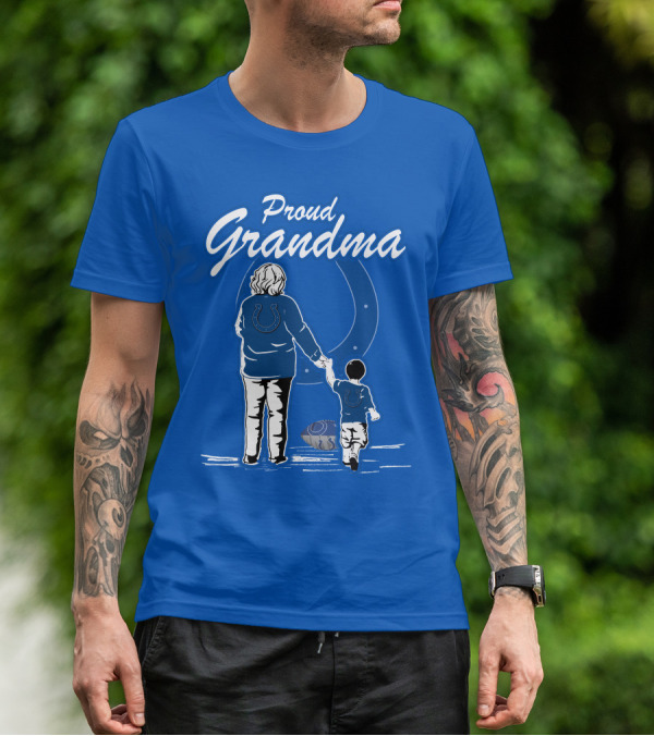 Proud Grandma Indianapolis Colts Fan Connection Commitment T-Shirt